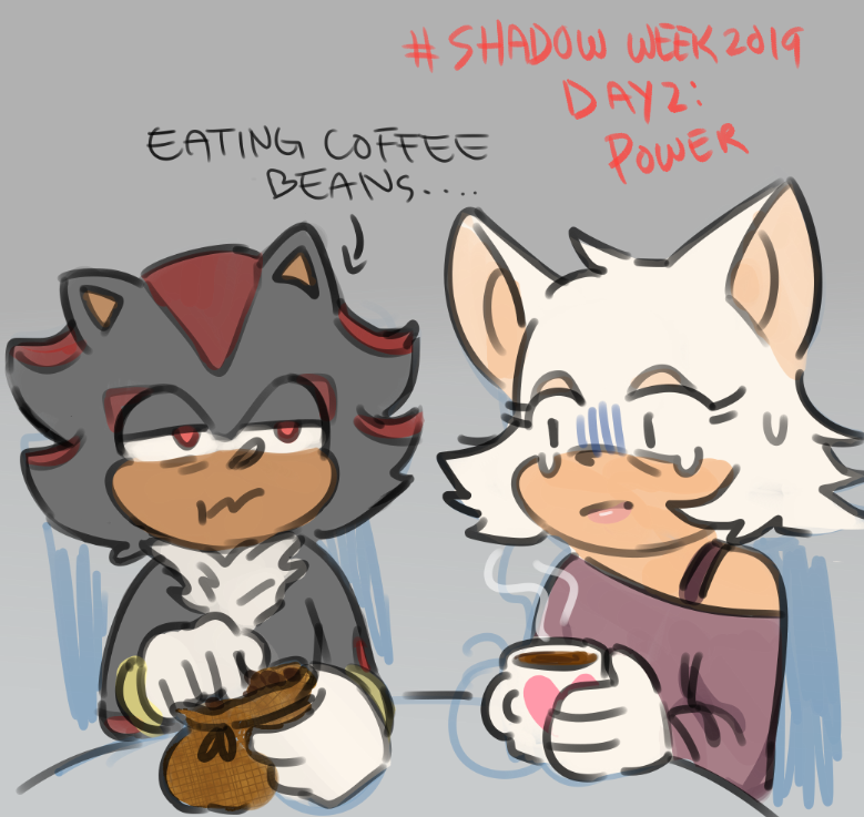 Bl00Doodle's tweet image. #ShadowWeek2019 @WeekShadow Day2: Power
HAHAH First thing that came to mind with this prompt was the fact that Shadow just Straight Up Eats Coffee Beans and, that's.. such a powerful move 😔💦