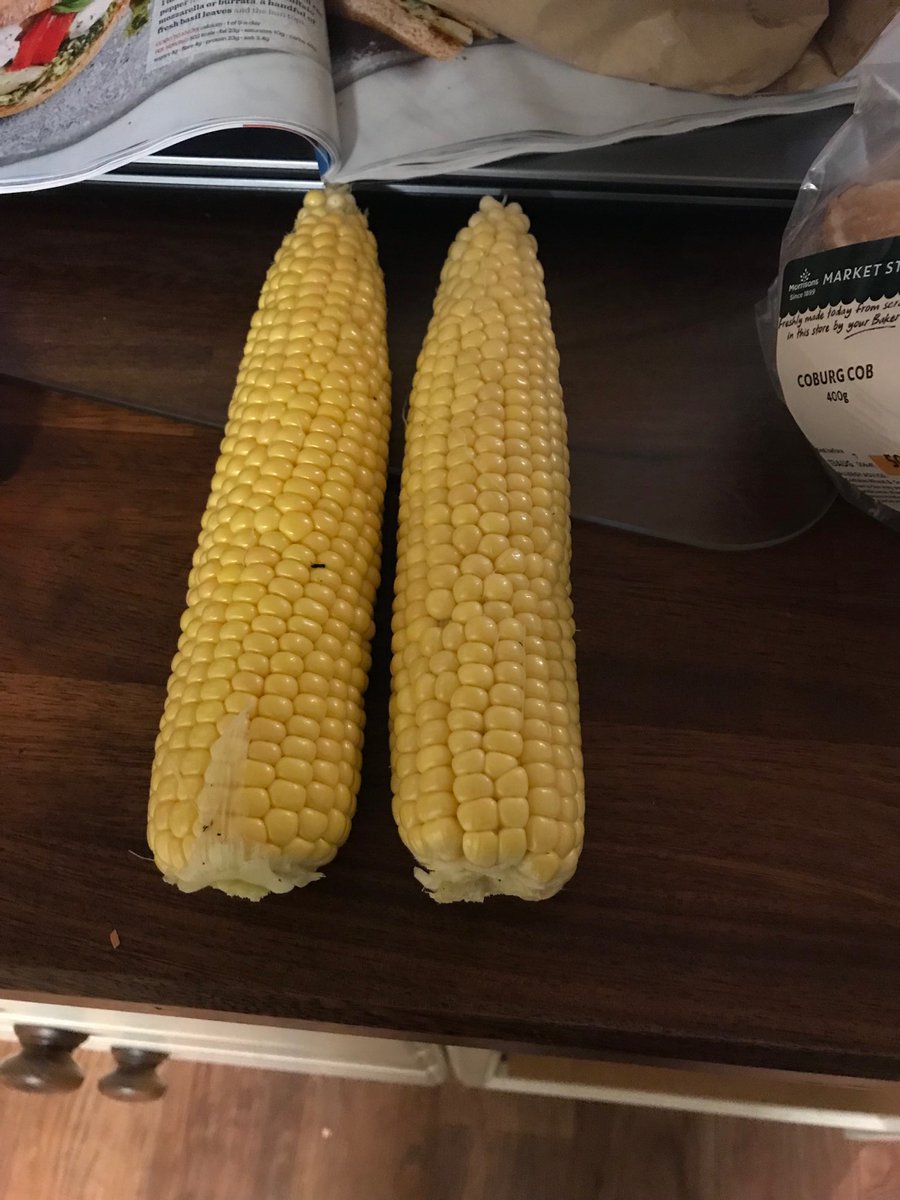 petercorbett7's tweet photo. First sweet corn of the year considering variable weather amazed at even fill https://t.co/qp8Tn2bNu1