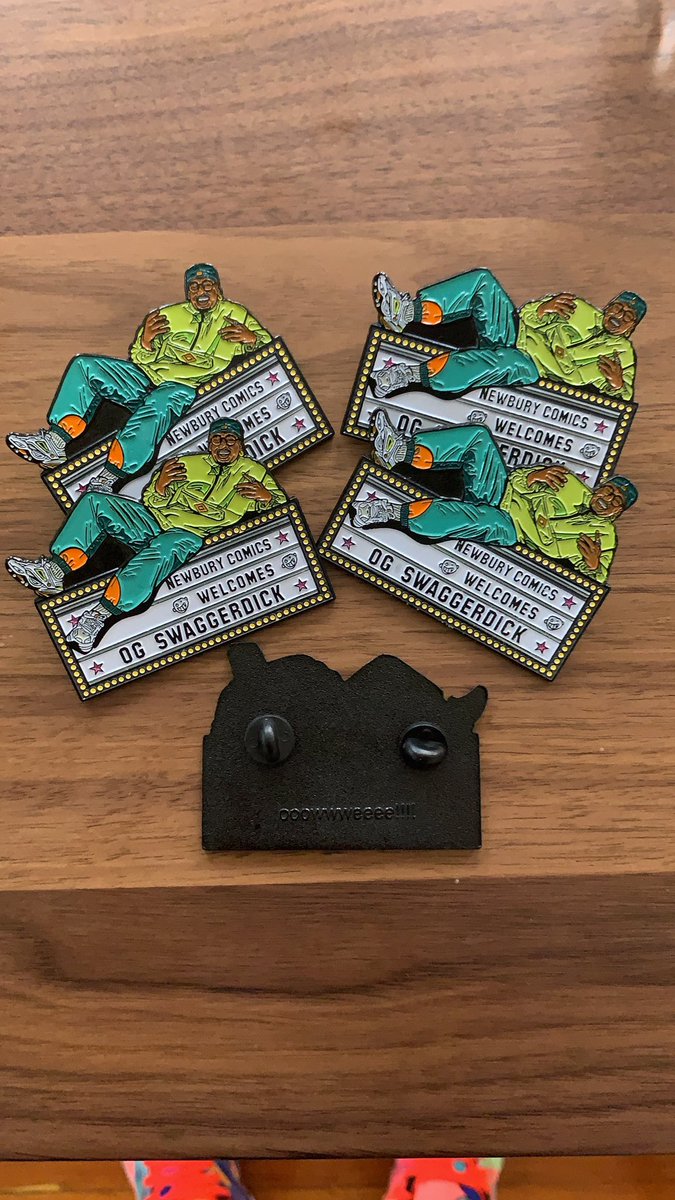 OgSwaggerdick's tweet photo. OG SWAGGERDICK & NEWBURY COMICS PINS ON SALE NOW AT NEWBURY COMICS STORES AND ONLINE!!! LESS THAN 100 IN THE WORLD OOOWWWEEEE!!! #DatBoiSharp📌 https://t.co/rEkMLUKp0k https://t.co/cYvmaJIRiq