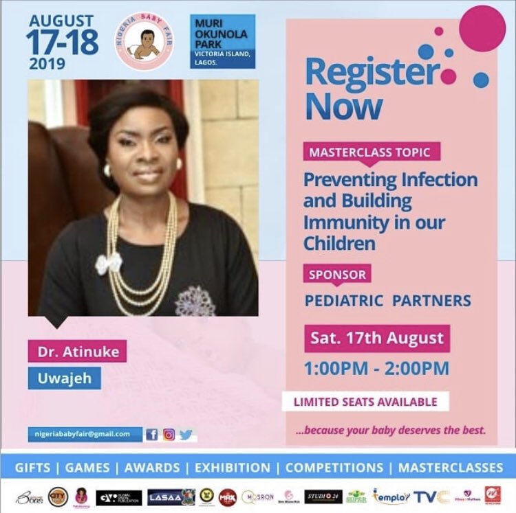 nigeriababyfair's tweet photo. Supermoms get your capes on. Preventing infection and building immunity in our children. Register to attend this session here: https://t.co/t0C53EsSWT #nigeriababyfair #pediatricpartners https://t.co/AT6zuqkDjV