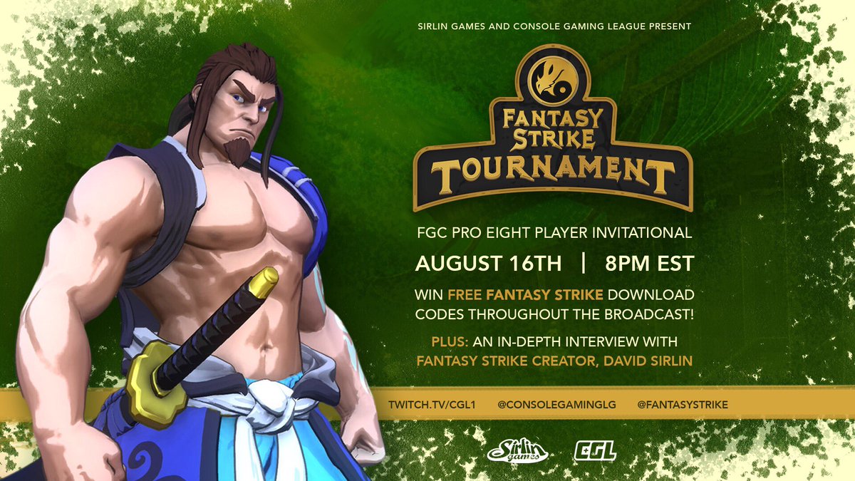 ConsoleGamingLG's tweet photo. At 8PM EST we celebrate the launch of @FantasyStrike with:

 - @NickyFGC 
 - @LPN510 
 - @MK_ForeverKing 
 - @PrettyBoyJackal 
 - @Mikeand1keFGC 
 - @WheelsFGC 
 - @MFSlayer 
 - @DrZyphox 
 - @Infinitii_FGC 
 - @FinalAbe 
 - @candy_seol 
 - @MacTooCold

https://t.co/Ah8lKkq6zr https://t.co/1YOkHfmmmY