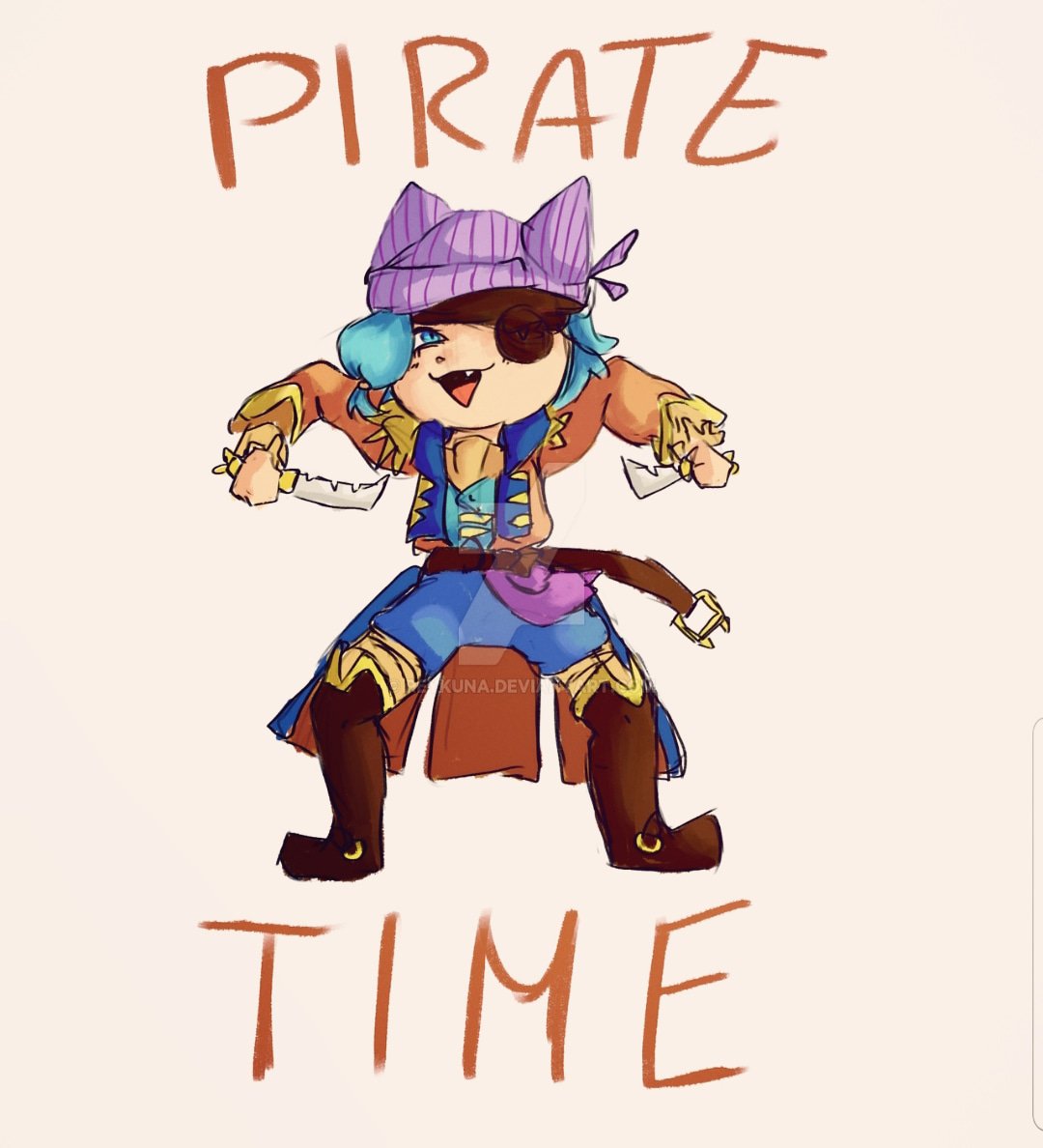 PaladinsGame's tweet photo. While surfing through the waves of this week, we were brought joy to see there is already Pirate's Treasure fan art!  We wanted to share some of the ones we saw with you! #PaladinsArt

Please join us in sharing the love!

🎨 @Juniko_
🎨 @Reykuna
🎨 @Mechiiko
🎨 @KellyNewbie https://t.co/FJYBYsUy8f