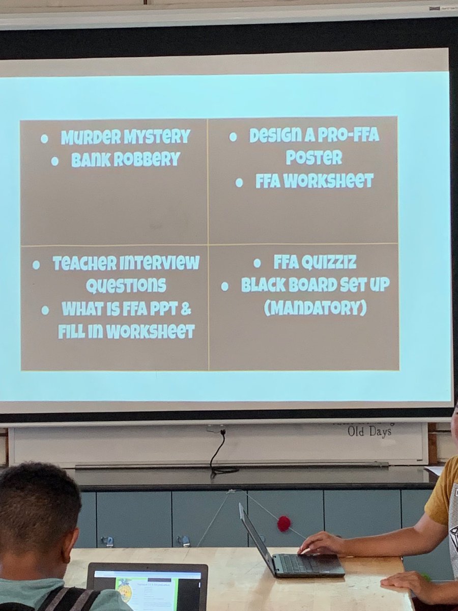 Student choice board for an engaging FFA Friday activity. Students work collaboratively in their groups based on their choice. Great idea for building relationships! ⁦<a href="/MarciaMentor/">Barbara Silva Marcia</a>⁩ ⁦@BCHSinstruction⁩ ⁦<a href="/MercedUHSD/">MercedUHSD</a>⁩