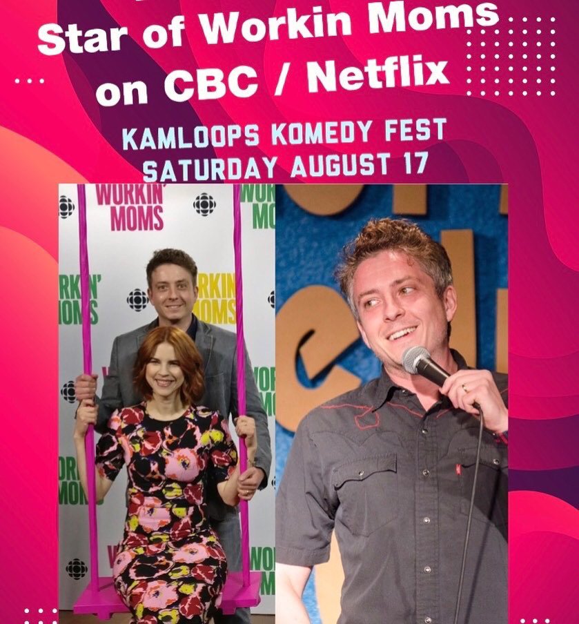 We’re incredibly excited to have Ryan Belleville of Workin’ Moms fame at the Kamloops Komedy Festival Saturday Night!

7 PM at the Paramount Theatre.😀

kamloopskomedyfestival.com

#KamloopsKomedyFestival