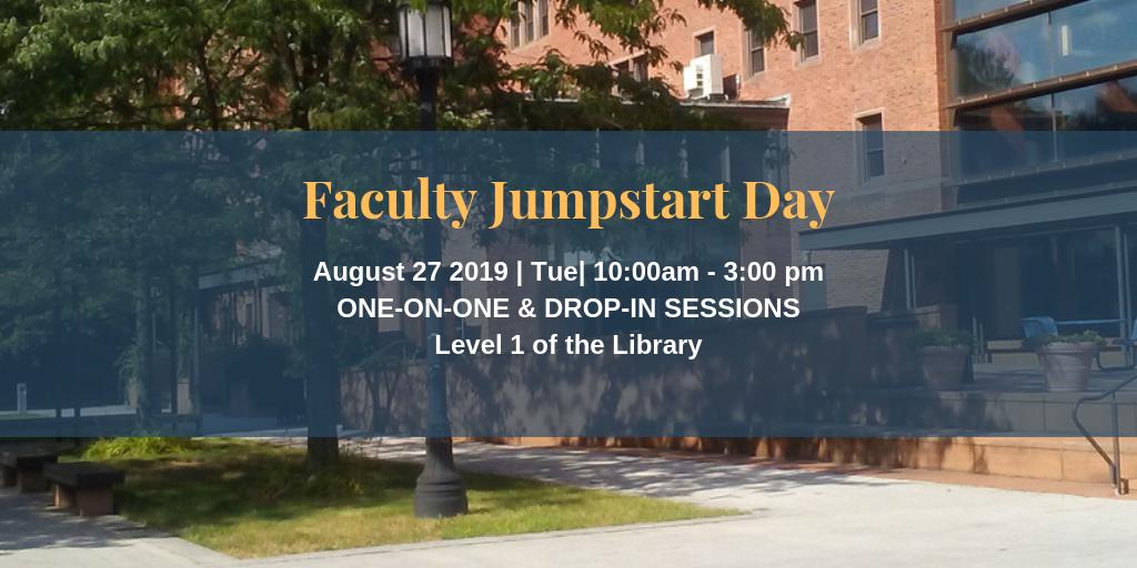 trinitylibrary's tweet image. Information Services @trinitycollege will host Faculty Jumpstart Day, co-sponsored by CTL.  Polish your syllabus, fine-tune assignments, get help with Moodle, 1-on-1 sessions &amp;amp; group drop-ins with staff across campus.

Learn more &amp;amp; faculty RSVP here: edtech.domains.trincoll.edu/jump-start-201…