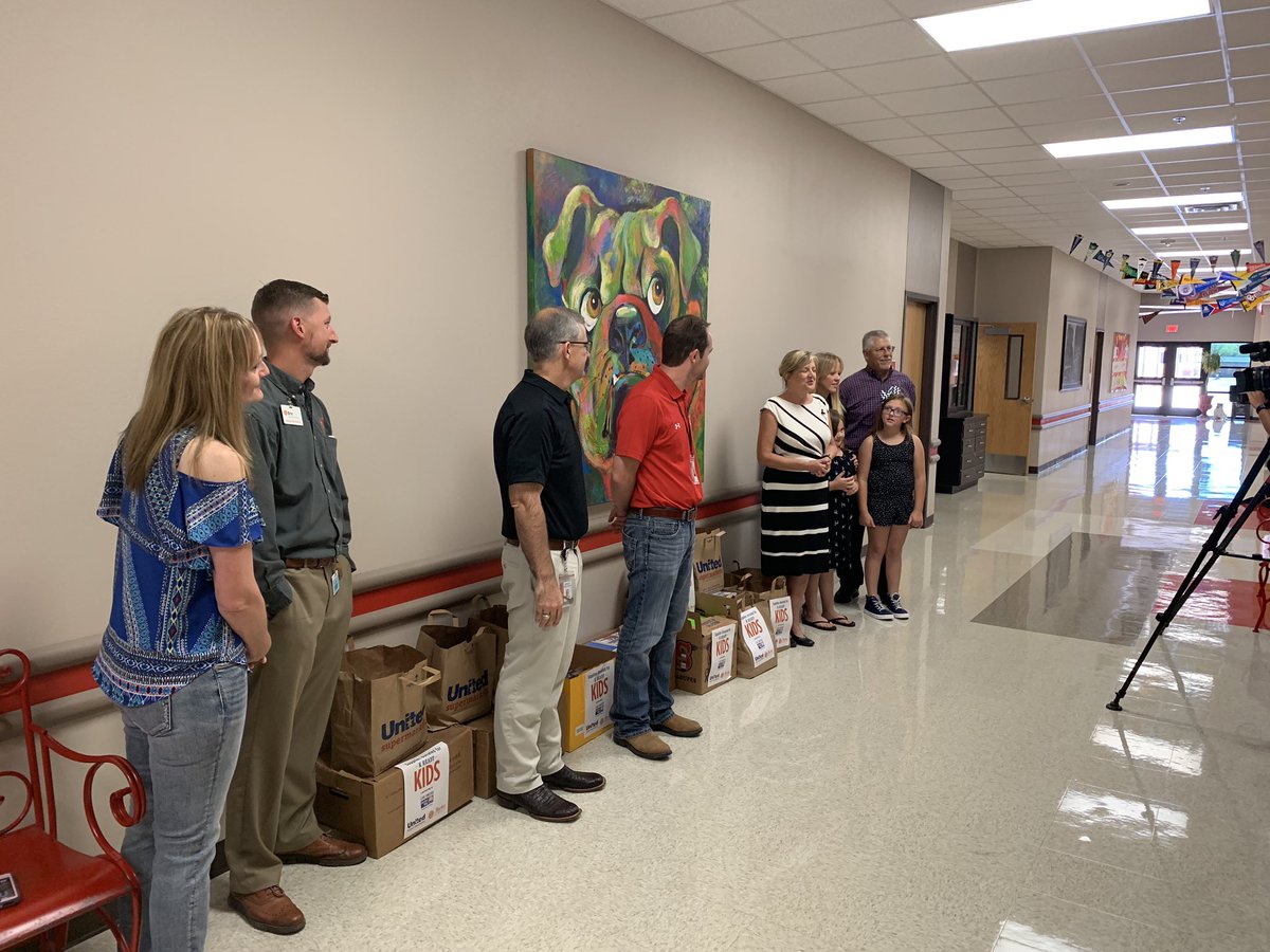 abileneisd's tweet photo. Thanks to @UWAbilene and @UnitedWestTexas for their donation of school supplies and $2400 to Bonham Elementary. Thanks for your support of the AISD!! #CelebrateAISD https://t.co/EhT0C7Y7KR