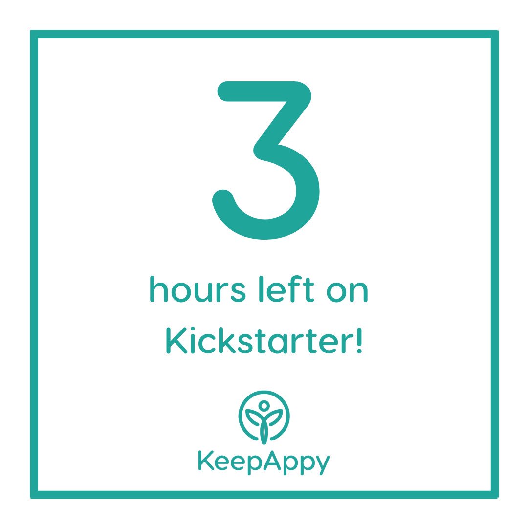 KeepAppy's tweet photo. There are only 3 hours left on all the exclusive deals across our Kickstarter campaign 😱 make sure to get it while you still can! 

https://t.co/KFhNgoUTtR

#techforgood #bethechange #socialenterprise #wellnessapp #ehealth #digitalhealth #edigital #mentalhealth https://t.co/zlSrE3zg5g