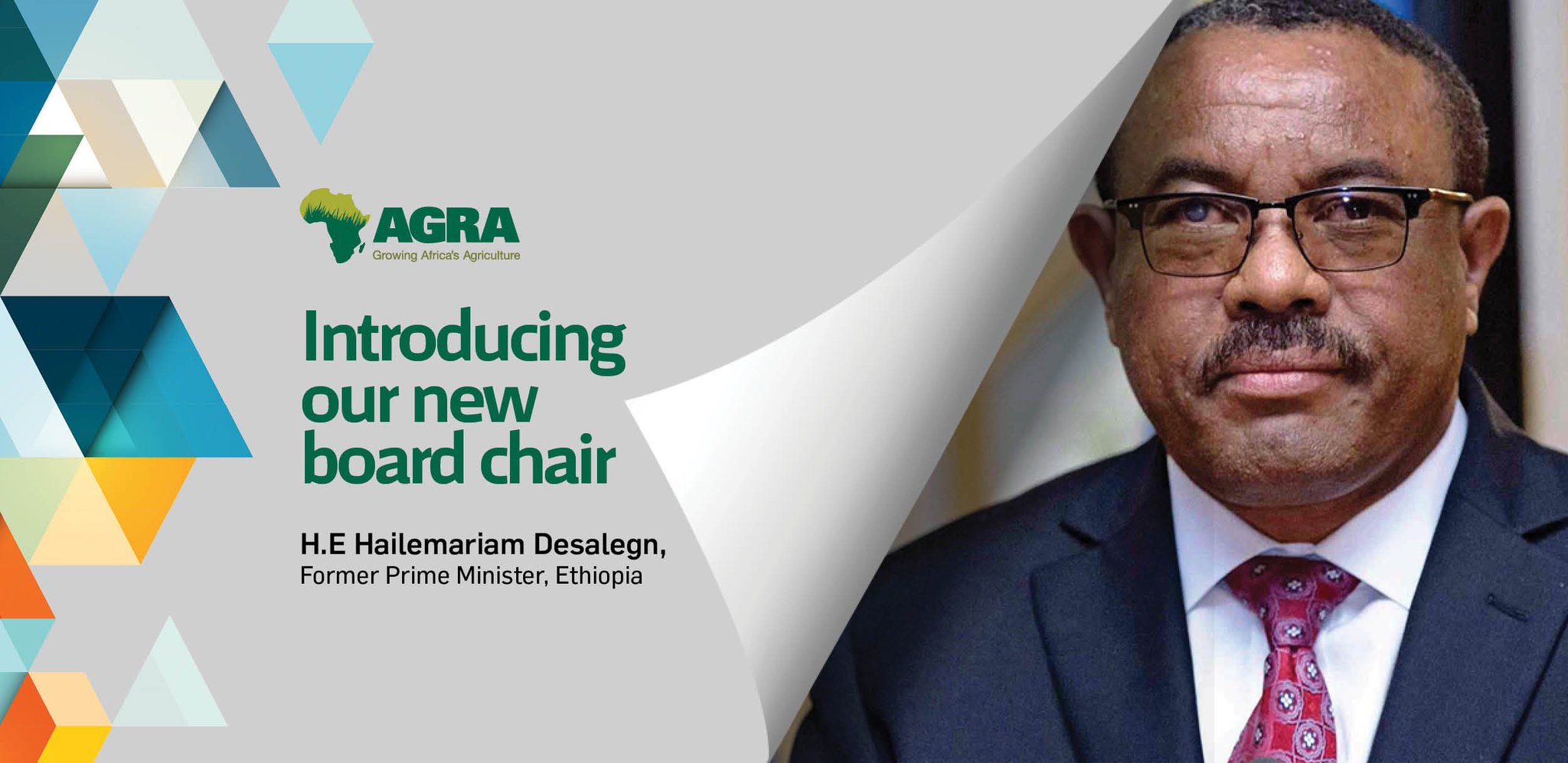 Mr.Agriculture a Twitter: "Today, The Alliance for a Green Revolution in Africa @AGRAAlliance installed the Former Prime Minister of Ethiopia H.E. Hailemariam Desalegn, as its Board Chairman taking over from Mr. Strive