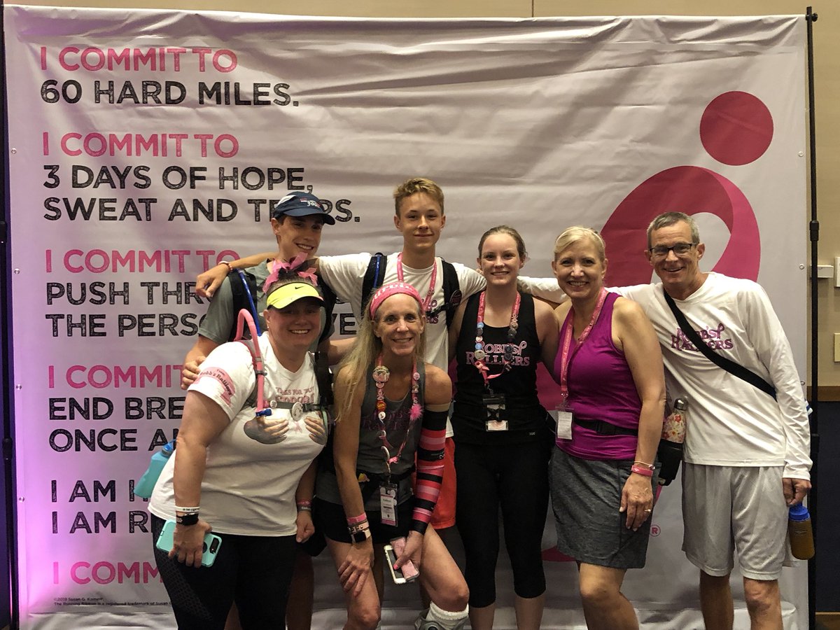 krjcarver's tweet photo. So proud of these walkers! 💕#commit3days #robbsralliers @mjcarver2002 #60milesin3days https://t.co/pQCk0RAOsD