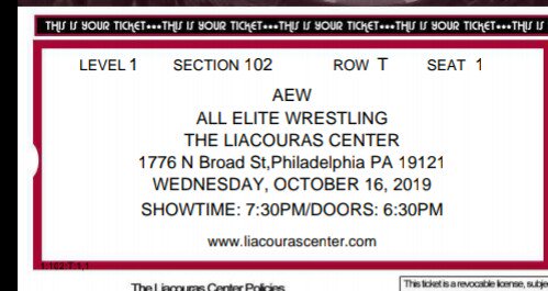 Aew Liacouras Center Seating Chart