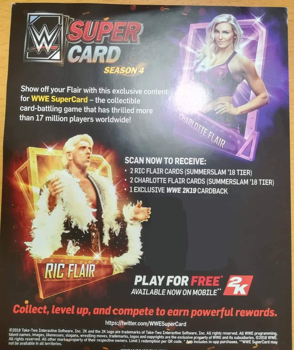 Tavo Claus On Twitter Guys It S Time Again Lol You Want A Wonderful Ric Flair And Charlotte Flair Wwe 2k19 Woo Edition Qr Code That S Easy You Only Need To Follow