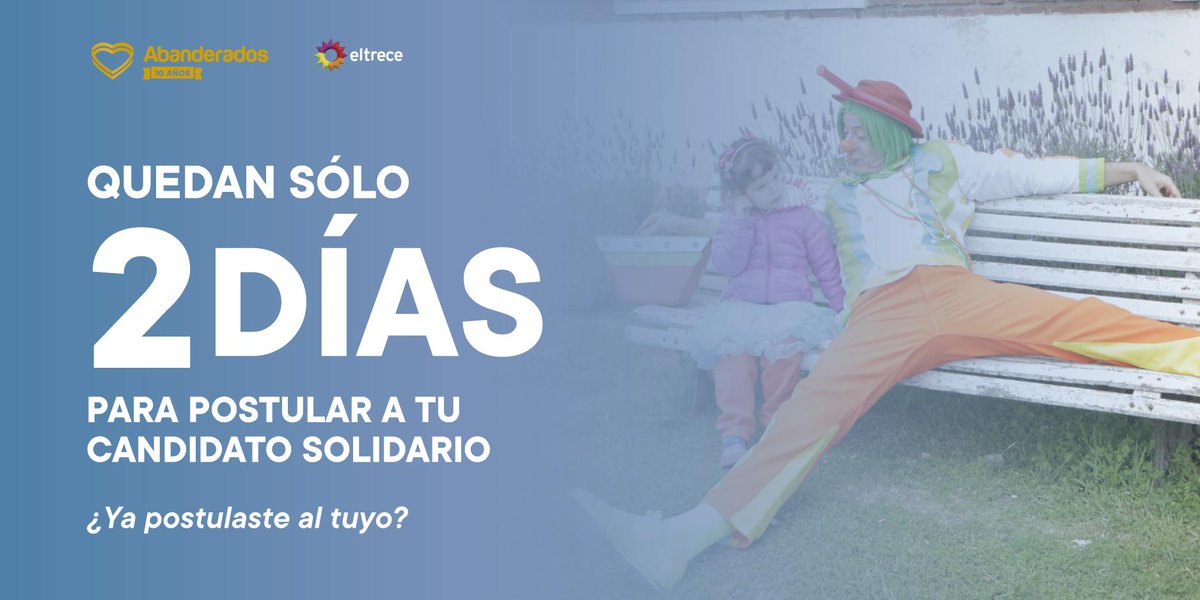 ¿Conocés a alguien que sea un ejemplo de #solidaridad? Postulalo a la décima edición del #premio que reconoce a los argentinos que dedican su vida a los demás. Entrá a premioabanderados.com.ar y postulá tu candidato. Hay más de $700.000 en premios <a href="/marialauratv/">María Laura Santillán</a>
<a href="/sergiolapegue/">Sergio Lapegüe</a>