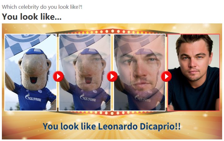 s04's tweet photo. Großes Kompliment für @LeoDiCaprio, wie wir finden...😬

#WhichCelebrityDoYouLookLike #S04 https://t.co/pLYcMNTVJ6