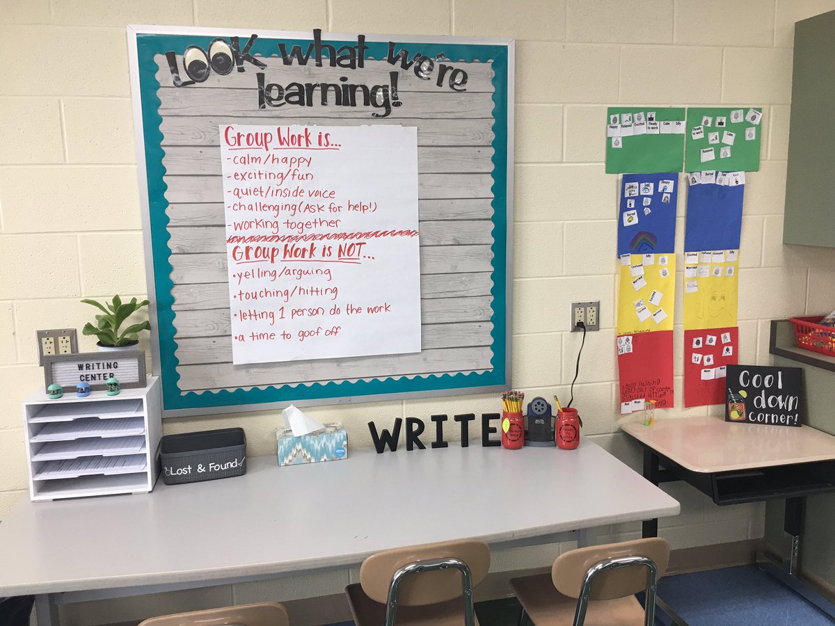 Miss_Heck's tweet photo. Three days down and the students are already filling our classroom walls! https://t.co/GBvhIyHEKH