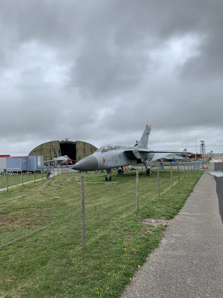 Basha1972's tweet photo. Cornwall Aviation Museum, the Beautiful Lightning has been brought outside & a couple of Tornadoes have been added to the collection #flight #lightningjet #Aviation #cornwall https://t.co/ISEHAhvkgY