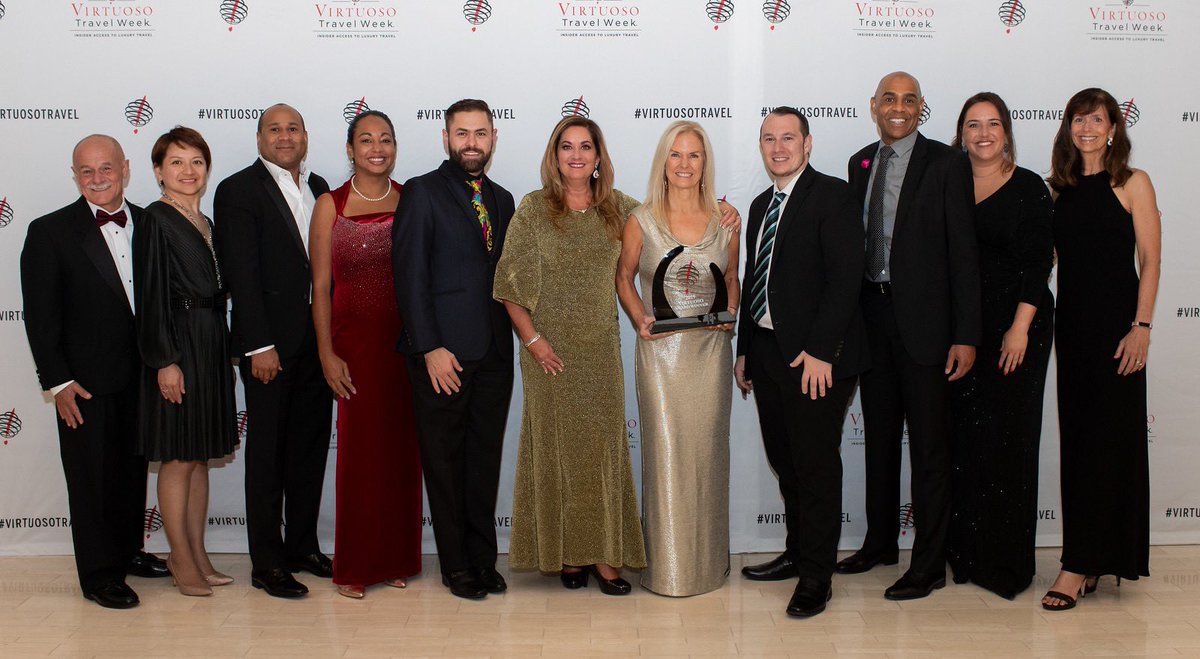 crystalcruises's tweet photo. It's a true honor to be recognized by our partners at @Virtuoso as Cruise Line of the Year and Most Luxurious Guest Experience. Thank you to our hardworking Crystal employees for their dedication to delivering the best travel experiences in the world! #VirtuosoTravelWeek2019 https://t.co/yEX9wDlGJM