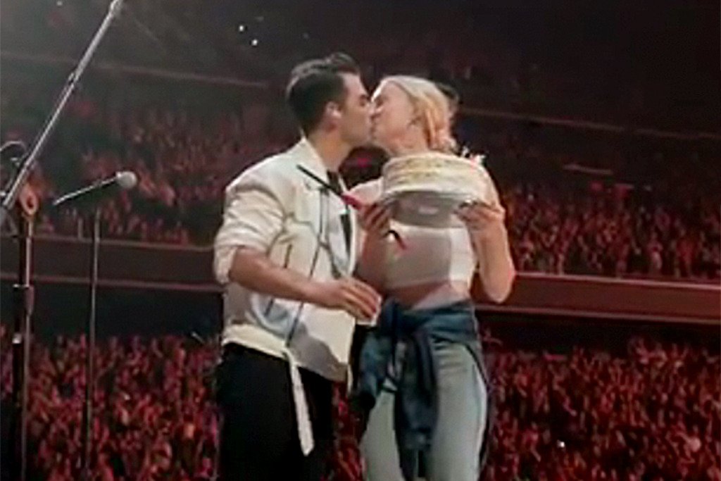 Sophie Turner Surprised Joe Jonas Onstage Mid-Concert with a Cake to Sing Happy Birthday  