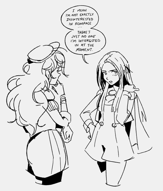 ik this is byleth/edelgard slanted but i loved that dorothea/edelgard interaction u_u