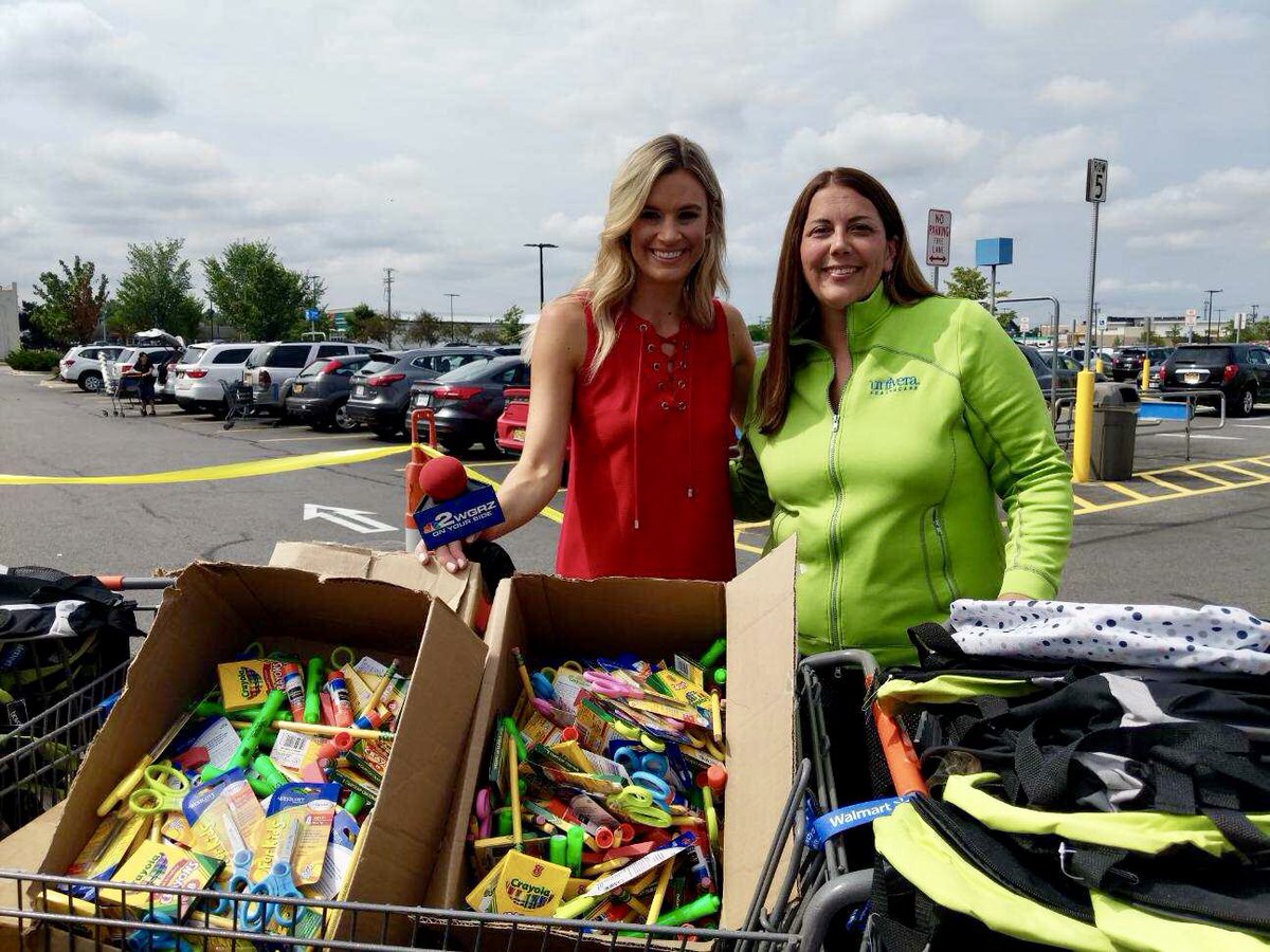 LaurenHall's tweet photo. Still time #2PackaBackpack for the kids at Boys and Girls Club! The buses will be collecting school supplies at the Wal-Mart locations until 8pm. @WGRZ 📚📓❤️🎒 https://t.co/SugeFhqdyE