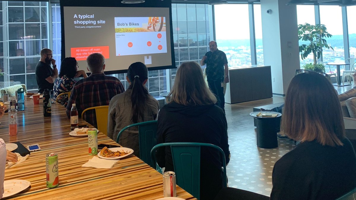 F5Careers's tweet photo. .@dunsany discusses the findings of a recent @F5Labs #AppSec report with a group of employees at the #F5Tower during today’s Lunch & Learn.
Read the full Application Protection research series here: https://t.co/o4AuG8UAV8 #BeF5 https://t.co/XcvCk2VAGK