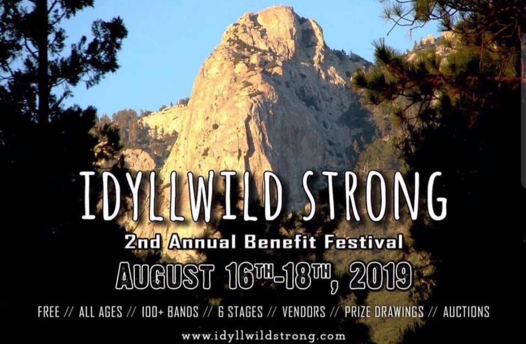 idyllwildarts's tweet photo. Idyllwild Strong Benefit Festival Starts Today!
After fires and floods, our town has come together to host our 2nd annual benefit festival to help local businesses bounce back! Please come support the town of Idyllwild the weekend of August 16-18, 2019 #idyllwildstrong https://t.co/V0uRfzEQMd