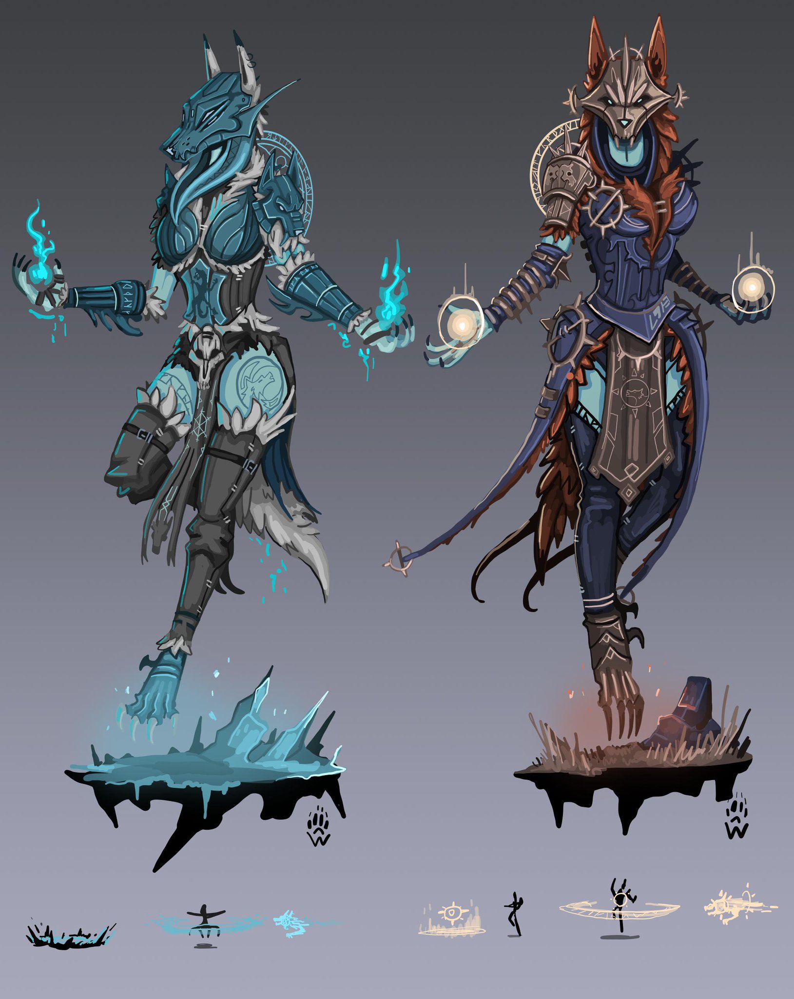 Twitter 上的WOLFDAWG ART："Twin Devourer Hel - (Hati/Sköll) SMITE Skin concept!  I recall that Hati and sköll were described both as wolves and jotuns  dressed in wolf pelts. #SMITE #fanart #conceptart https://t.co/zmLAbof68p" /