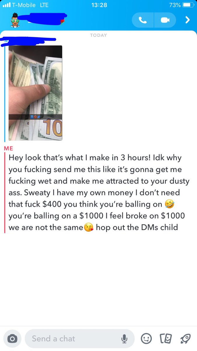 HaveyoumetMiley's tweet photo. Flaunting $400 ain’t cute 🙃 #butwhy #weakassmoney #igotmyown #no https://t.co/VMy8NlAHgI