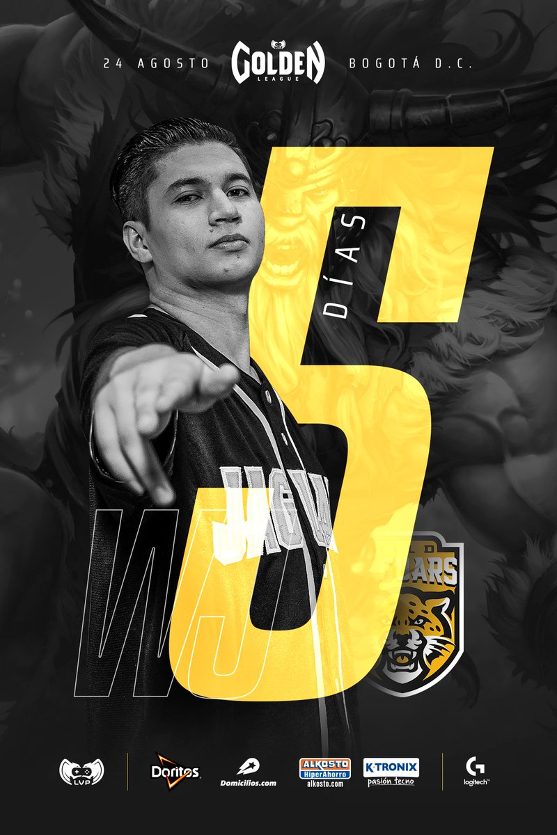 .🏆 @EseAione fue de cero a héroe en la fase Clausura y ahora en la Gran Final #GoldenXLVP Clausura llegará con toda. 👊

Faltan 5⃣ días para la lucha de <a href="/wildjaguars/">Wild Jaguars</a> contra <a href="/MADLionsEC_CO/">MAD Lions E.C. Colombia</a> por el título de campeón colombiano de #LeagueOfLegends.