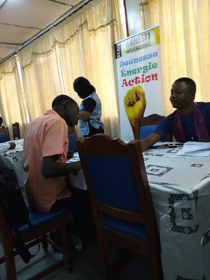 maison_msb's tweet photo. Forum National des Jeunes 2019 organisé pas Amnesty international Bénin sur le thème: Le militantisme à l'ère du numérique. Du jeudi 14 au 17 Août 2019 notre association Hirondelle a eu le privilège d'y participer par le biais de ses Jeunes Champions. 
"Vive l'inclusion" https://t.co/d5MelmL5lc