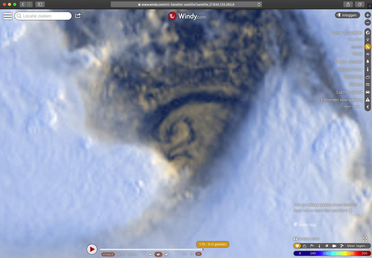 EricvanderVegt's tweet photo. Zooming in the eye of #krosa on #windyforecast. #japan  #dragon https://t.co/aaXN10f9Mb
