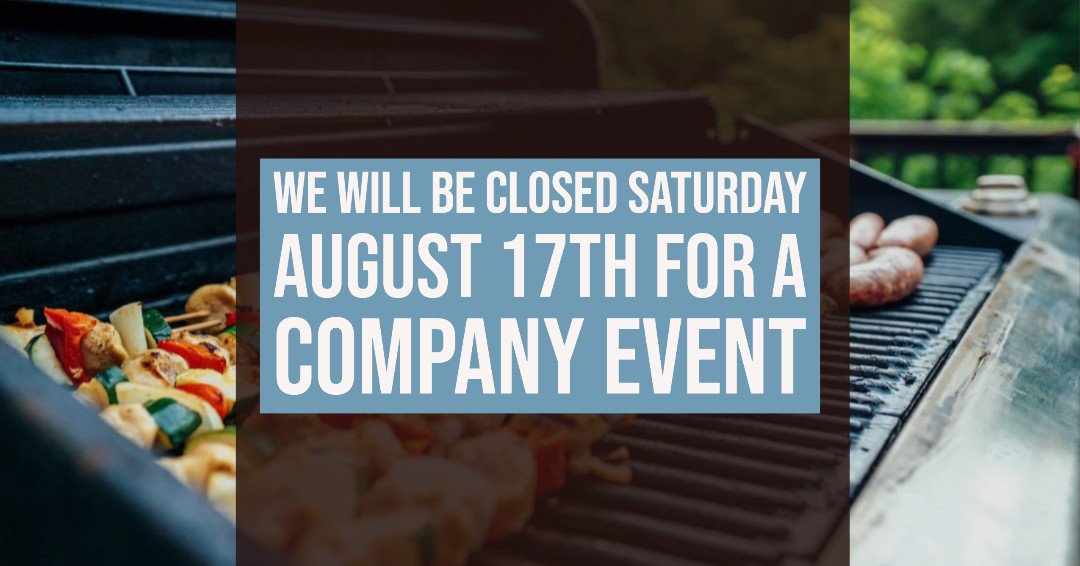 bhsseakenn's tweet photo. We will be CLOSED TOMORROW for our annual company picnic and to celebrate our wonderful employees! We apologize about any inconvenience. See you next week.
#buildersseattle #seattlelife https://t.co/d0tXi15XKj