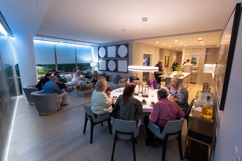 Our expansive, open floorplans make hosting dinner parties a breeze. #MonarchTysons #TysonsRealEstate #LuxuryCondos
