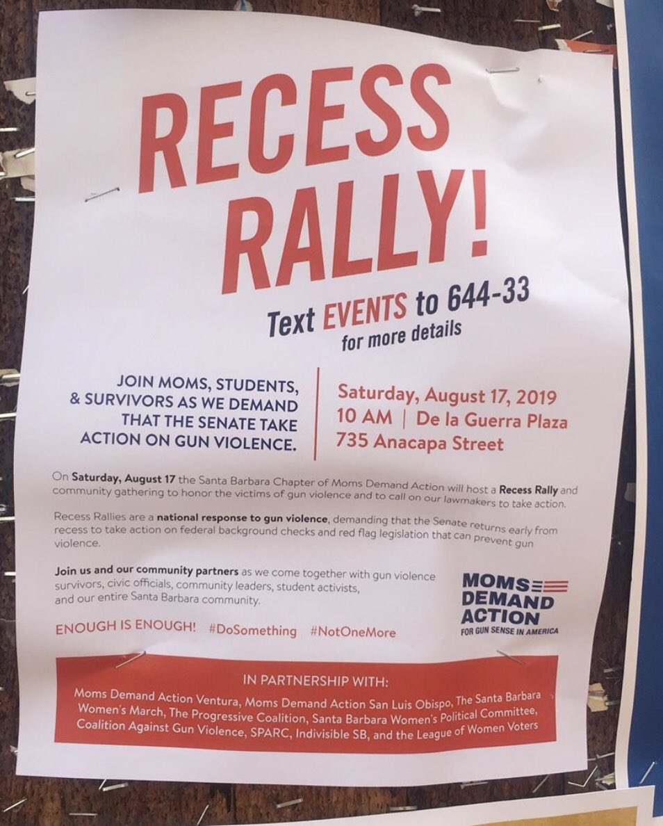 momsdemandsb's tweet photo. #RecessRally in Santa Barbara tomorrow! Join us or find a rally near you. #DoSomething https://t.co/IAUO4zJkKJ