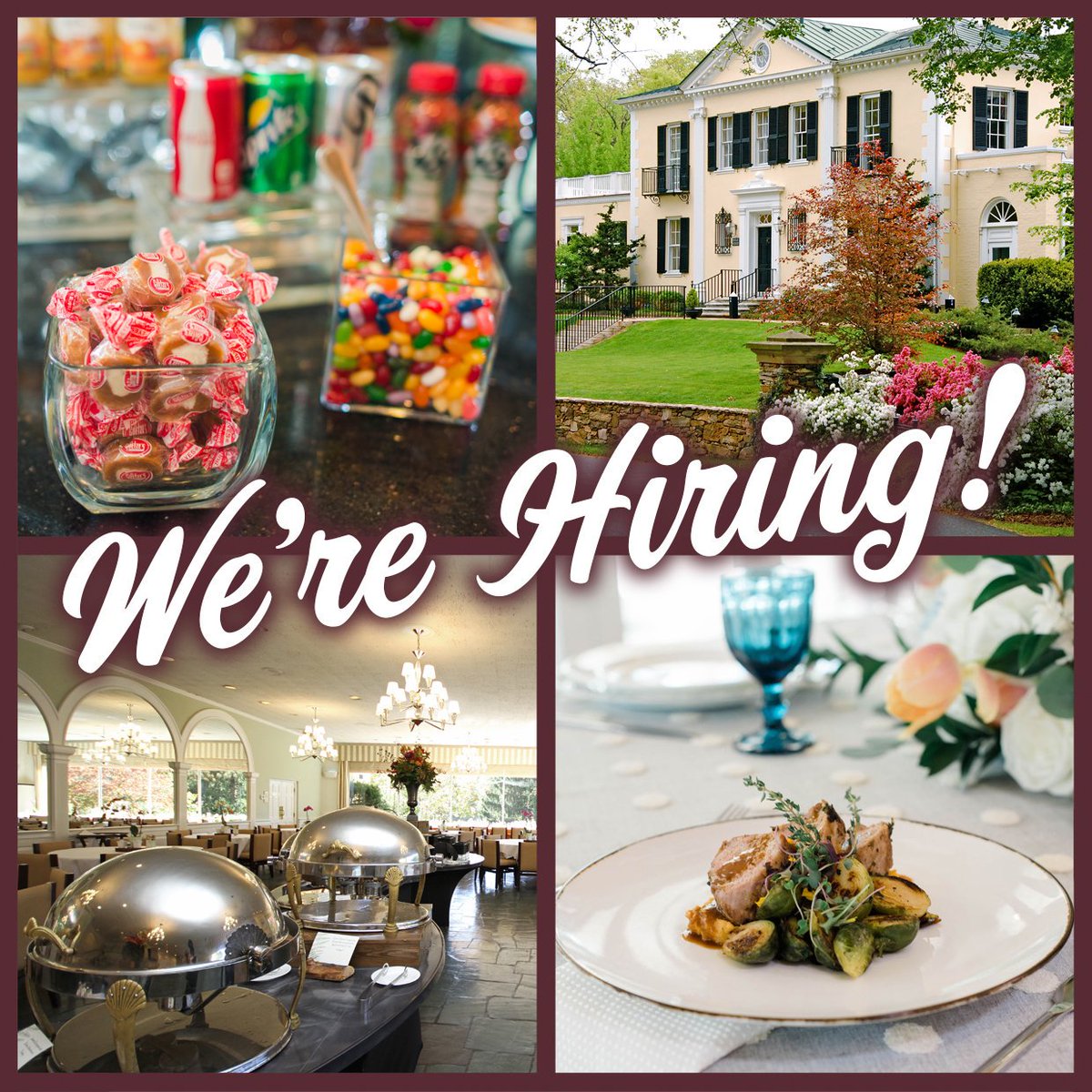 Now hiring! We have a few opportunities on our Food &amp; Beverage team:

→ Coffee Break Attendants
→ Servers
→ Dishwashers

Visit airlie.com/careers/ to apply online.