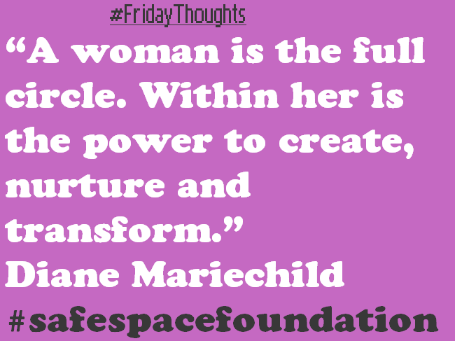 SafespaceInc's tweet photo. #FridayThoughts #womenempowerment #TGIF #safespacefoundation https://t.co/yTcq6N61Di
