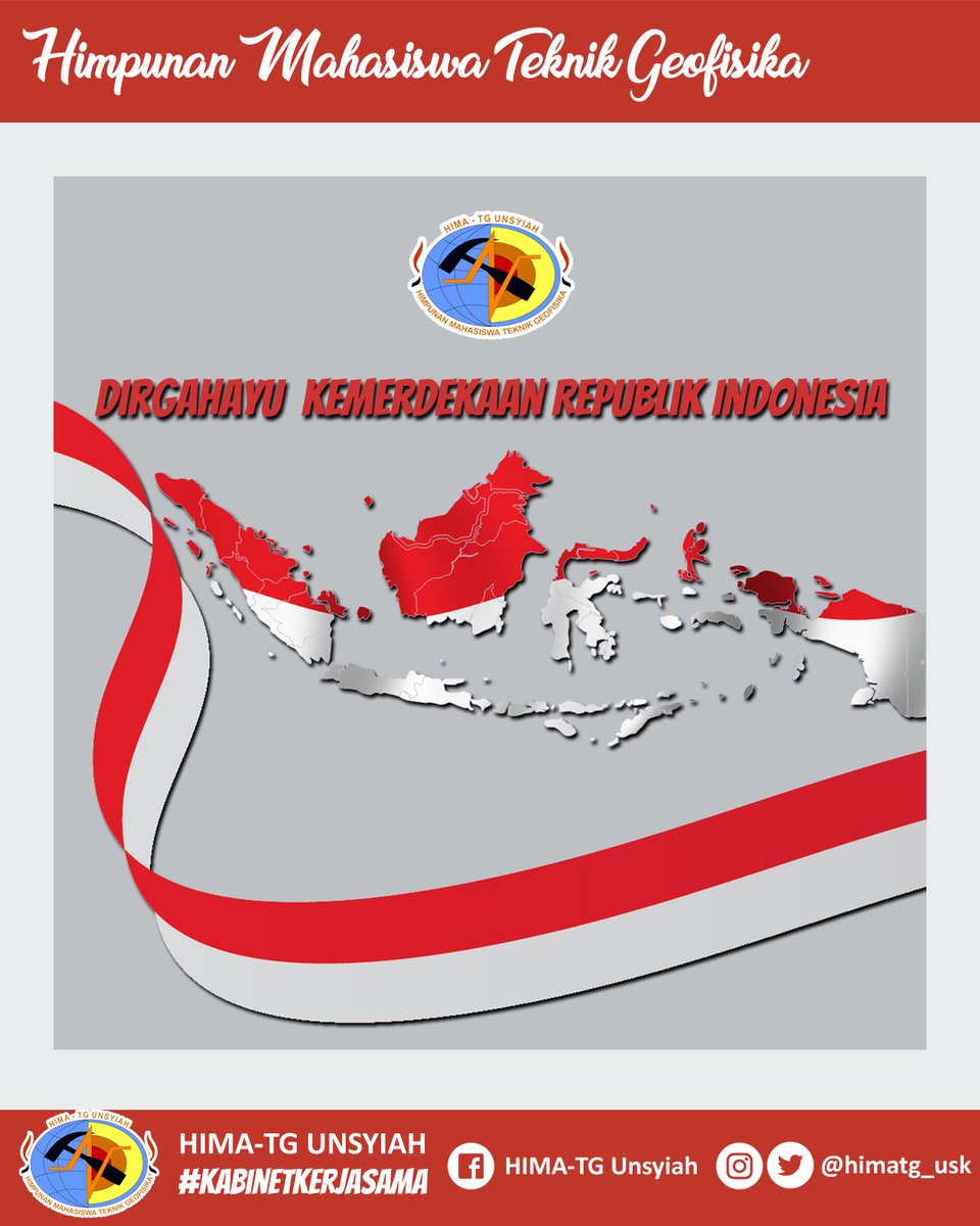 [HUT RI 74]

Dirgahayu kemerdekaan Republik Indonesia 
Merdeka!!  Merdeka!!  Merdeka!!! 

#HimaTG #KabinetKerjasama #Geofisika #FT #Unsyiah #Aceh