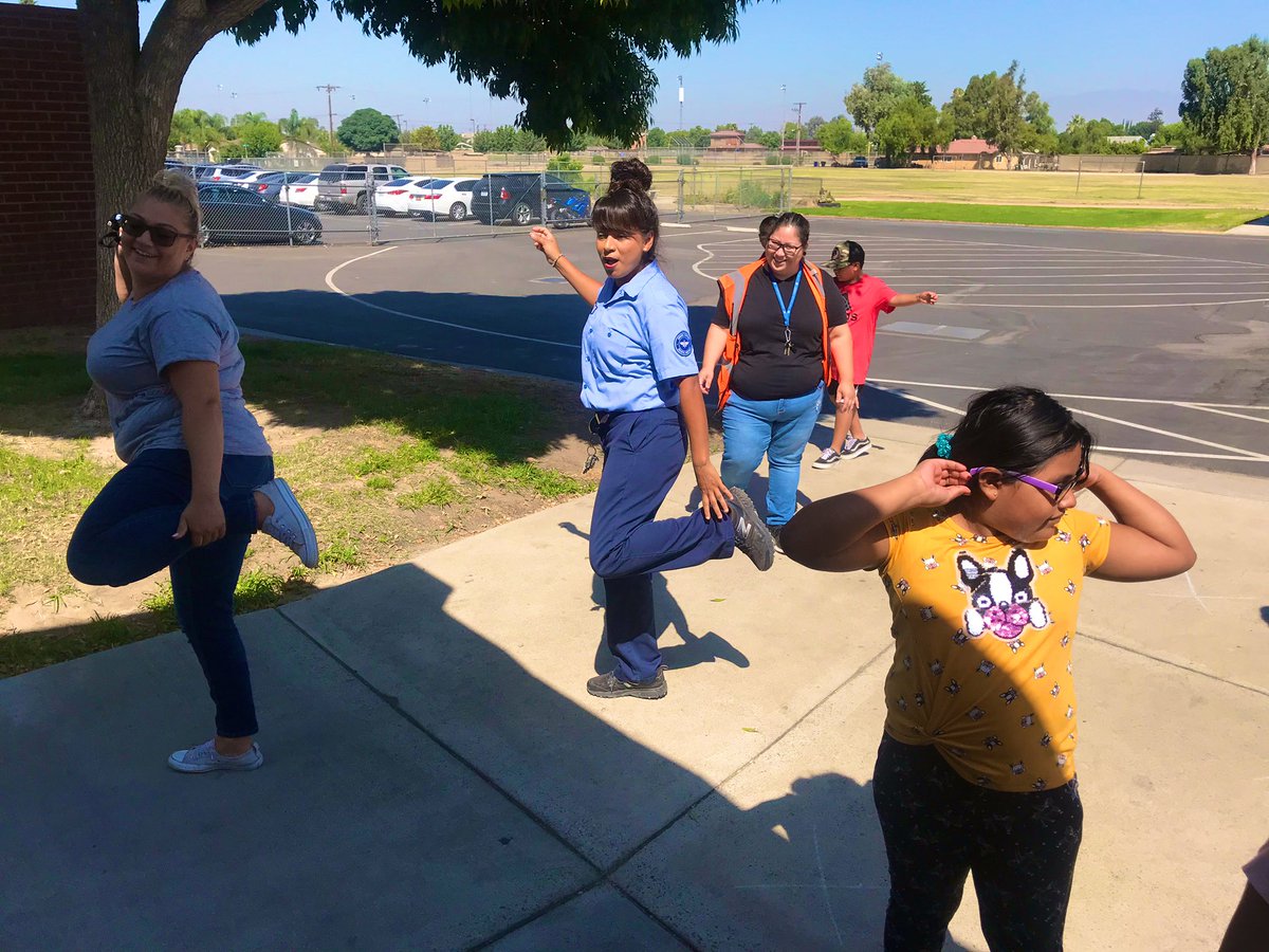 VanBurenEagles's tweet photo. Happy Friday! Our VB eagles Ms. Cynthia, Ms. Maria, Ms. Bride, Ms. Sylvia , Ms. Ramboz, Ms. Alicia, Mr. Smith and our incredible students showed us their dancing skills during recess! #JUSDShares #ThisisAVID #VBFamily #OneHopThisTime https://t.co/kPrRQrI51s