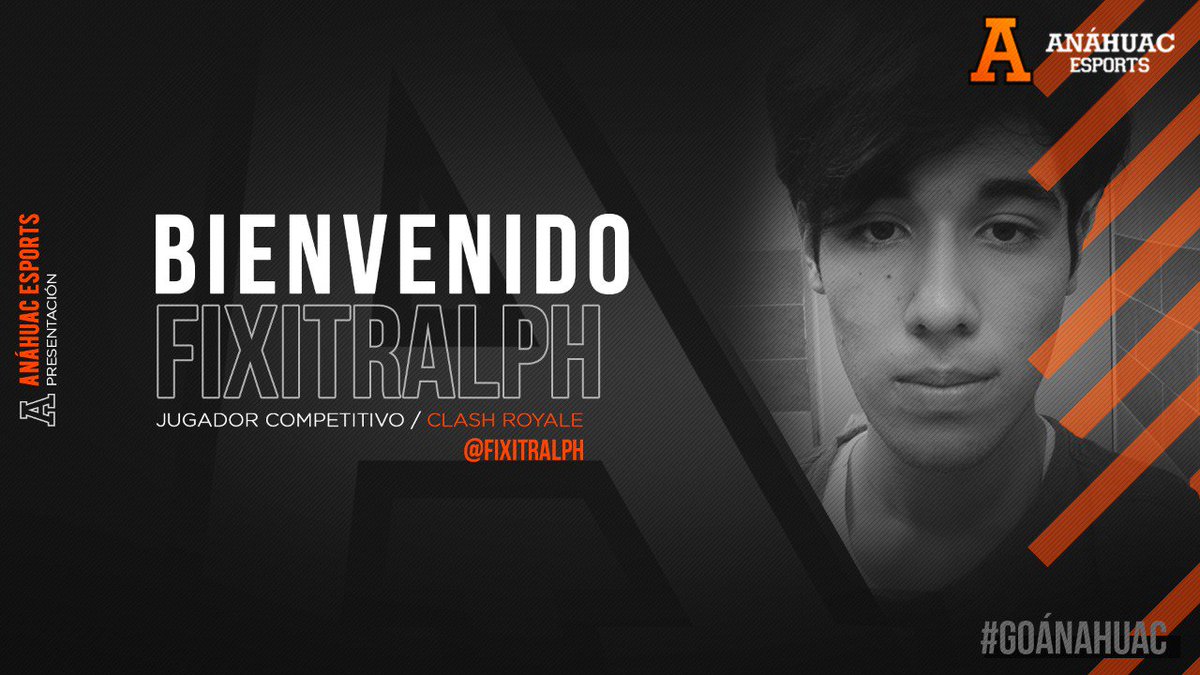 #ClashRoyale | <a href="/AnahuacMobileE/">Anáhuac Mobile Esports</a>

El día de hoy nos complace anunciar a un crack de nuestro equipo de <a href="/ClashRoyale/">Clash Royale</a>
<a href="/Fixitralph/">Fixitralph</a> bienvenido a la familia Anáhuac Esports

Puro talento mexicano 🇲🇽

#GoAnáhuac