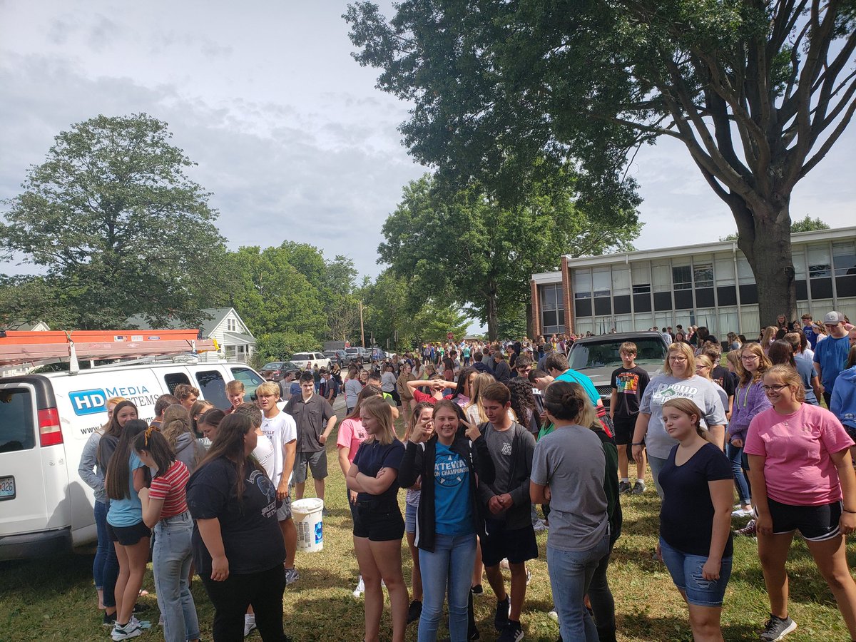 PHS has students practice fire drill #phs #gopirates