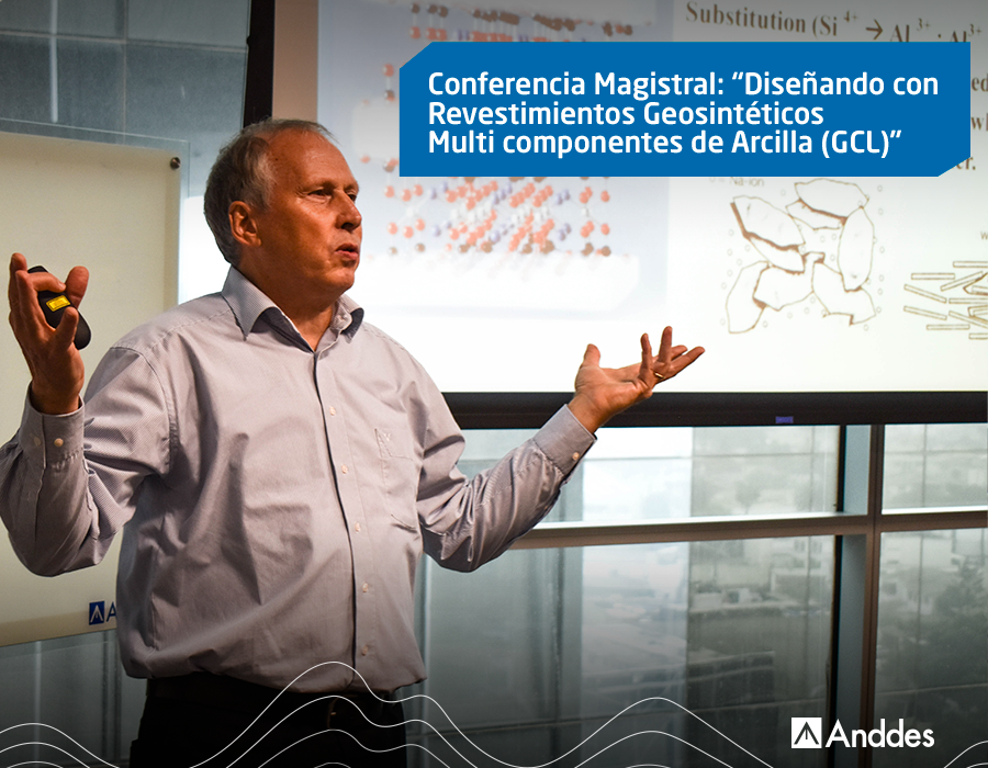 _anddes's tweet photo. Les compartimos las fotografías de lo que fue la Conferencia Magistral “Diseñando con Revestimientos Geosintéticos Multi componentes de Arcilla (GCL)” organizada por Anddes y NAUE. Agradecemos al profesor Kent P. von Maubeuge por su magnífica y detallada presentación.

#Anddes https://t.co/uEbGyEDT1u