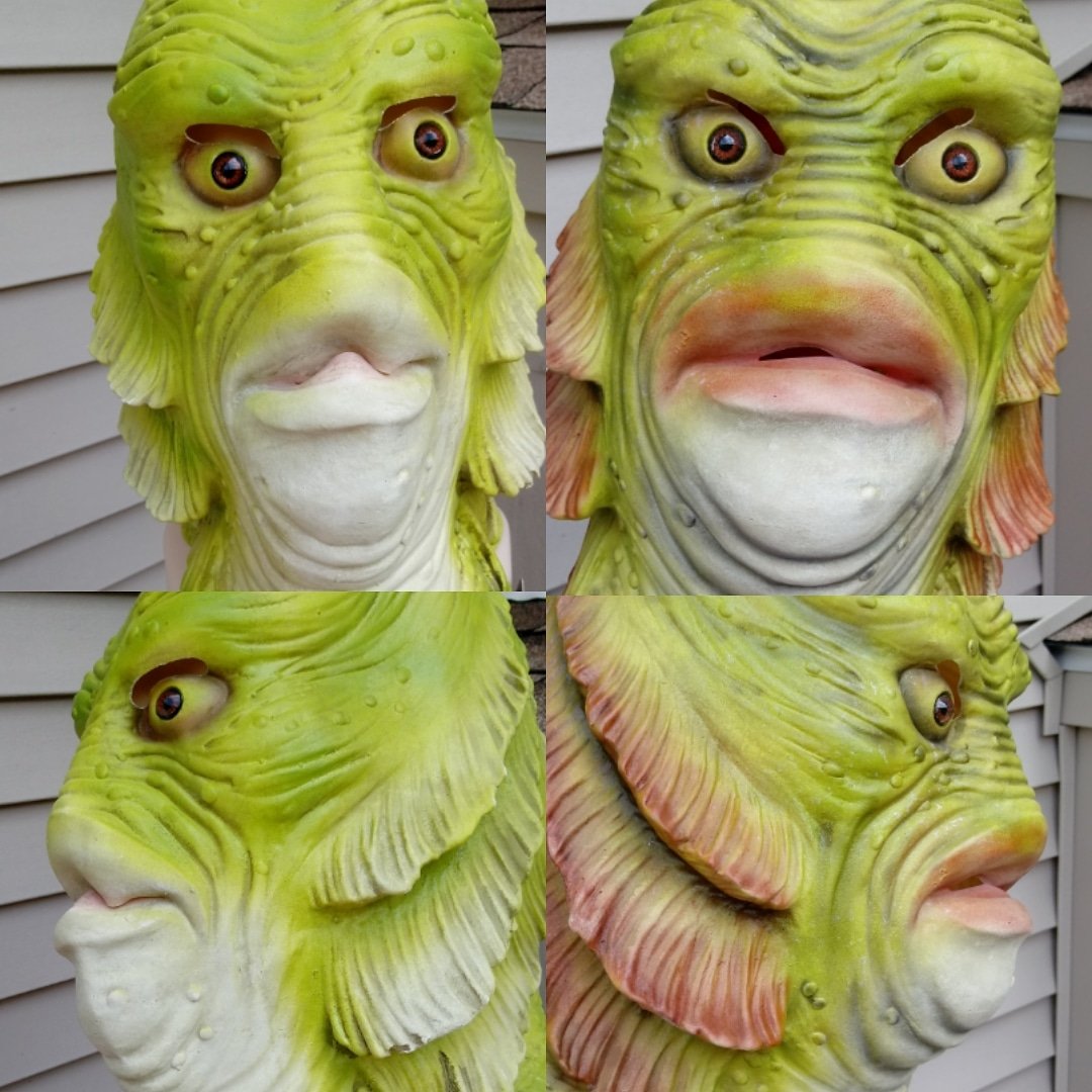 jasonjaconetti's tweet photo. #beforeandafter #CFTBL #CreatureFromTheBlackLagoon
Repainted a mask for a great young man's birthday.
A 2nd mask available, repainted to your specifications. Drop me a line if you are interested.
#DoubleJCustomCreations #BBB #botsbugsbabespodcast #theartofhorrorcollective https://t.co/k2uVgyrQtD