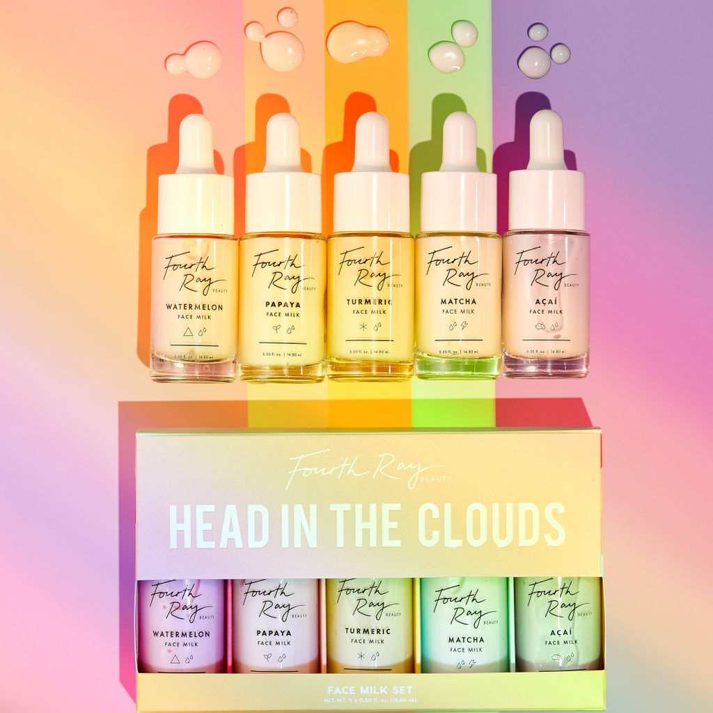 FourthRayBeauty's tweet photo. 🥛 #GIVEAWAY ALERT 🥛
 
We are welcoming our newest Acai Milk to the family with a giveaway! We are giving away our Head In The Clouds Face Milk Set to 3 lucky winners! Check out our IG for an extra entry! 
 
To Enter: 
🥛Like &amp; RT
🥛Follow  @FourthRayBeauty https://t.co/TbxWo0GuT3