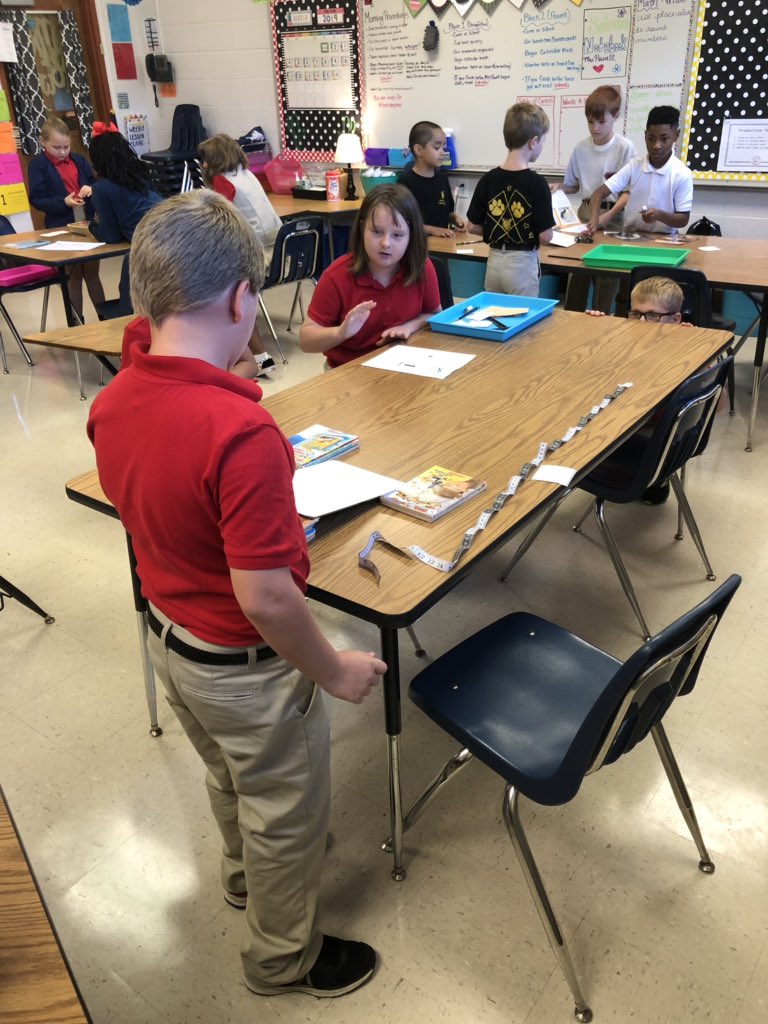 MrsAprilPowell's tweet photo. Sheep in a Jeep Checkpoint Lab. We love hands on experiences in 3rd grade. #motionandforce #groupwork #yayday @Ngdavisbobcats https://t.co/1jTQNE6v0D