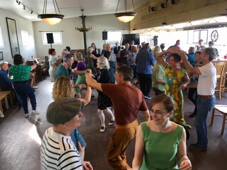 PSPHarbor's tweet photo. Visit beautiful Point San Pablo Harbor for Swing dance on Sunday the 18th. Evelyn and Her Vintage Ties + Dance lesson with Misha Zvonkin. Advance Tickets #pspharbor #swing https://t.co/tgPG5bzBC1 https://t.co/tBITctgag8