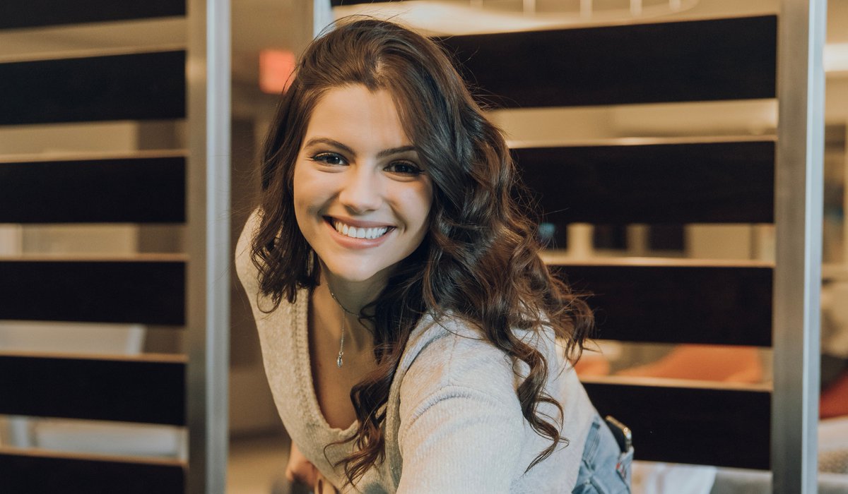 orthique's tweet photo. Maybe she was born with it - no, a smile like that requires a professional.  Orthique treatment includes dental clearance and oversight from a real local professional, unlike some other aligner services. 😎🙌 https://t.co/HcOC7TG3yn