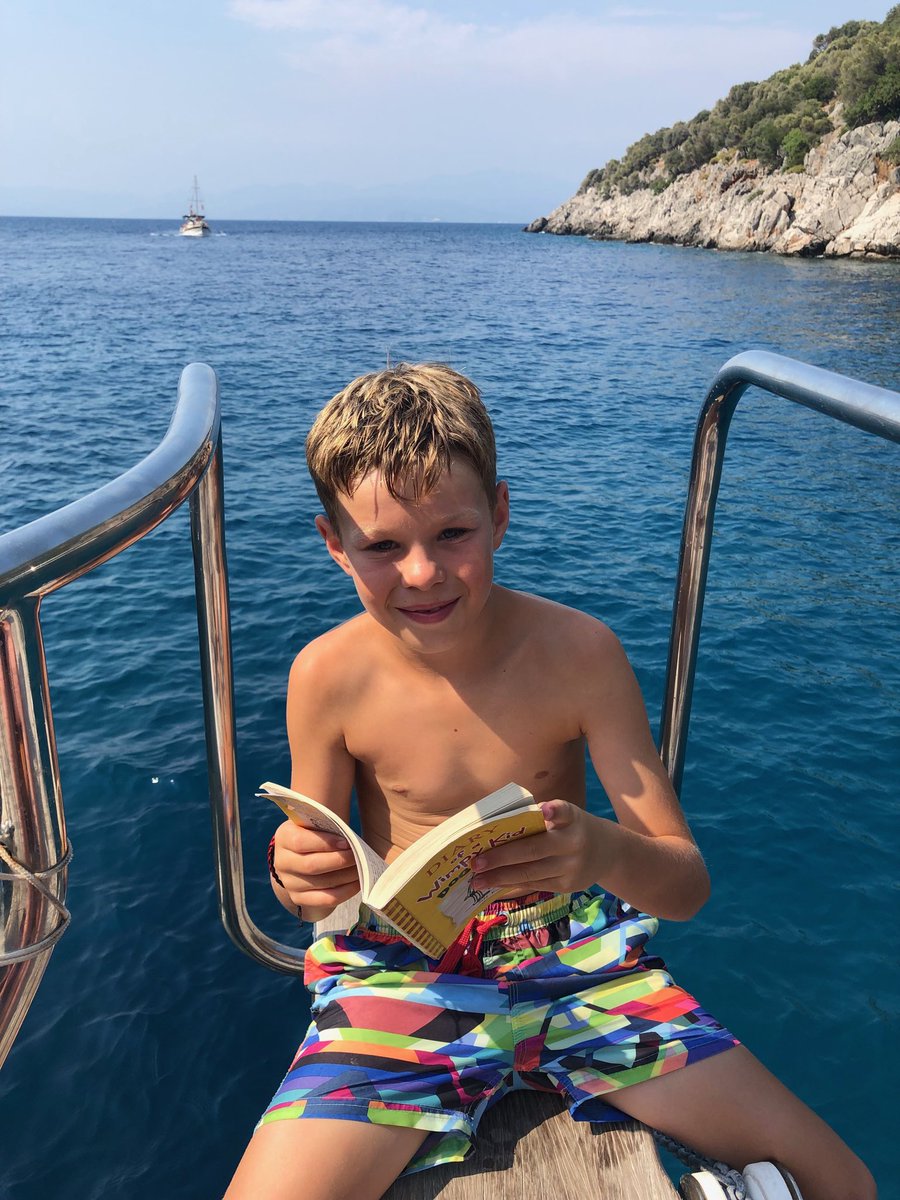 milesy73's tweet photo. #WPSSummerchallenge 
Ollie (yr5) enjoying a day at sea https://t.co/M5WBJAbfL7