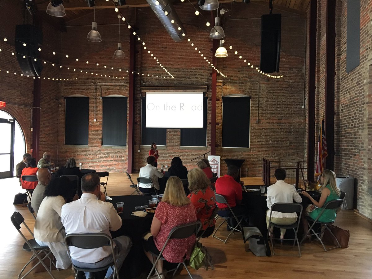 LeadershipNC's tweet photo. Boone ✅ Asheville ✅ Charlotte ✅ Winston-Salem ✅ Raleigh ✅ Pembroke ✅ Wilmington ✅ New Bern ✅ &amp; Rocky Mount ✅  9 #civicconversations w/ #LNCalumni &amp; friends across NC wrapping up w/ a fantastic group at @RockyMountMills.  #ListenFirst #LNCEngages 🙌 to @emergingissues https://t.co/AADWKLuqcX