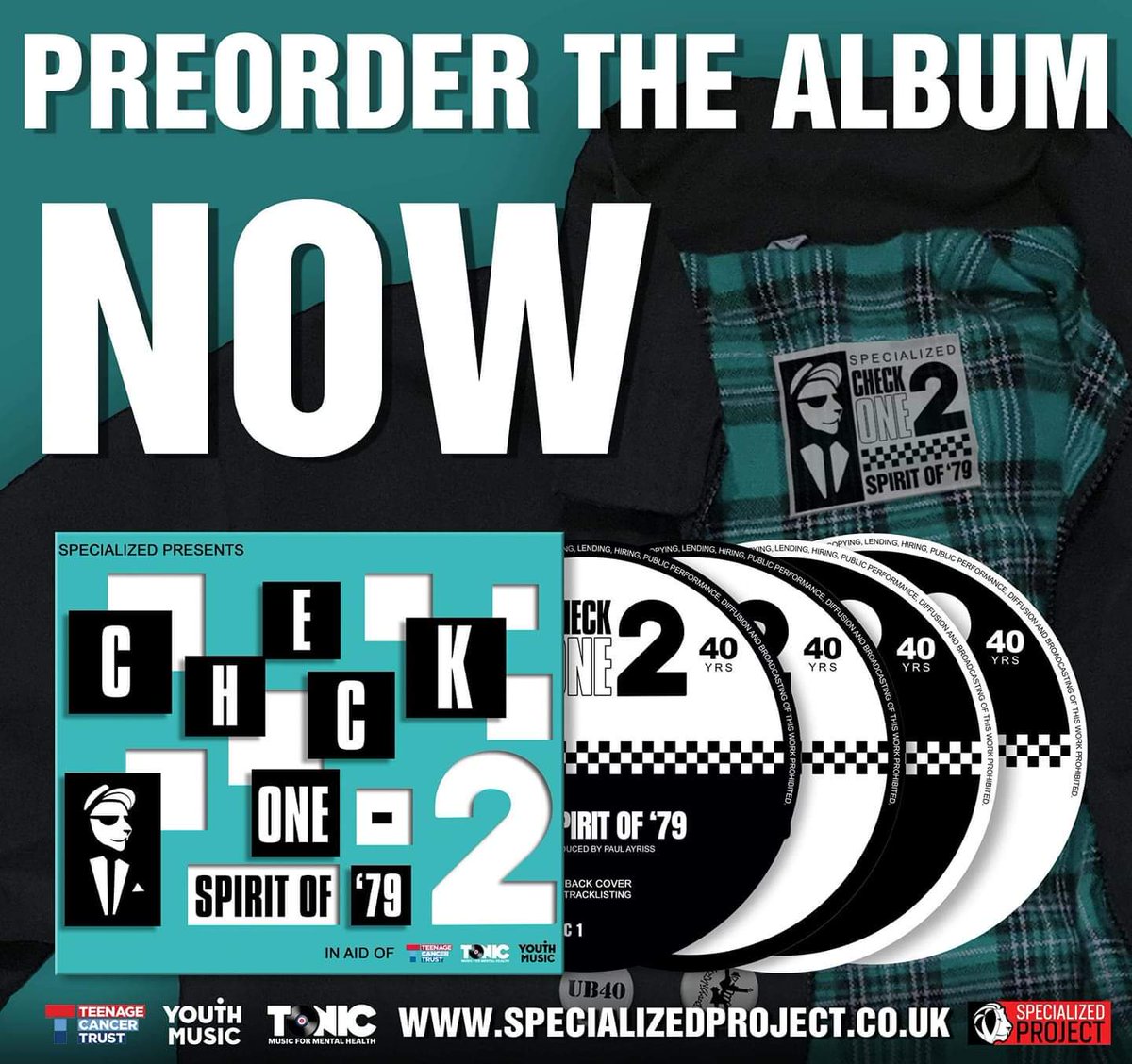 Here we go.
This is limited edition.
This is Specialized 8
This Are 2Tone.
This is Check One, 2 -The Sprit of '79.
This is the pre-order....

specializedproject.co.uk/shopping/check…

@TeenageCancer @TonicMusicMH @youthmusic 
#Ska #2Tone #Checkonetwo
#Thespecials #specialized