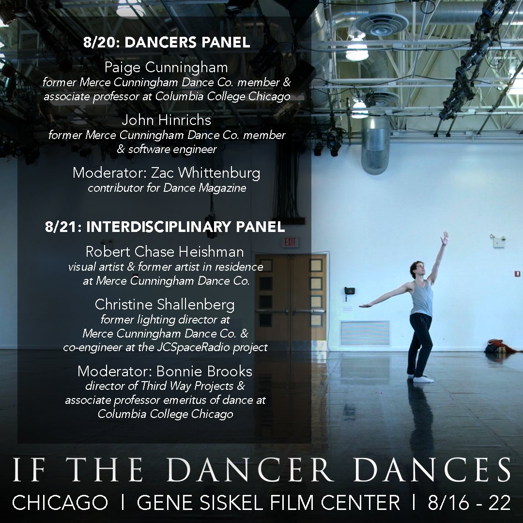 IF THE DANCER DANCES opens in Chicago TODAY at <a href="/filmcenter/">Siskel Film Center</a> in Chicago! We'll also be having two special panels with a number of special guests on Tue. 8/20 and Wed. 8/21. Get your tix: bit.ly/ITDDchi #ifthedancer