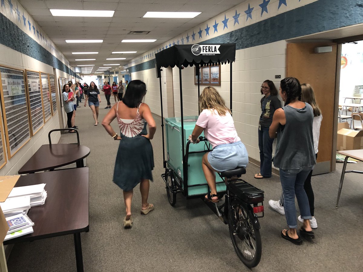 ScullenSharks's tweet photo. Thank you to sweet Mary’s ice cream and the @PtsaScullen for providing a sweet treat to the Shark staff on their teacher work day https://t.co/NfbSdPWmL8